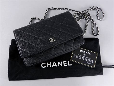 chanel caviar silver hardware|Chanel Black Quilted Caviar Classic Wallet On Chain Silver .